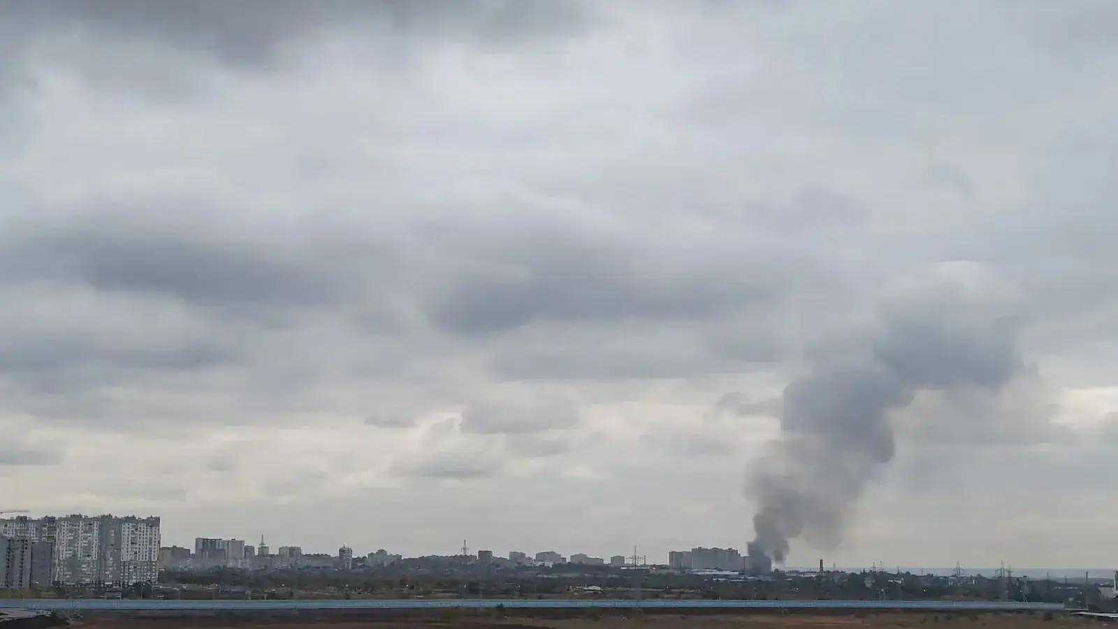 последствия падения обломков БПЛА Ростов