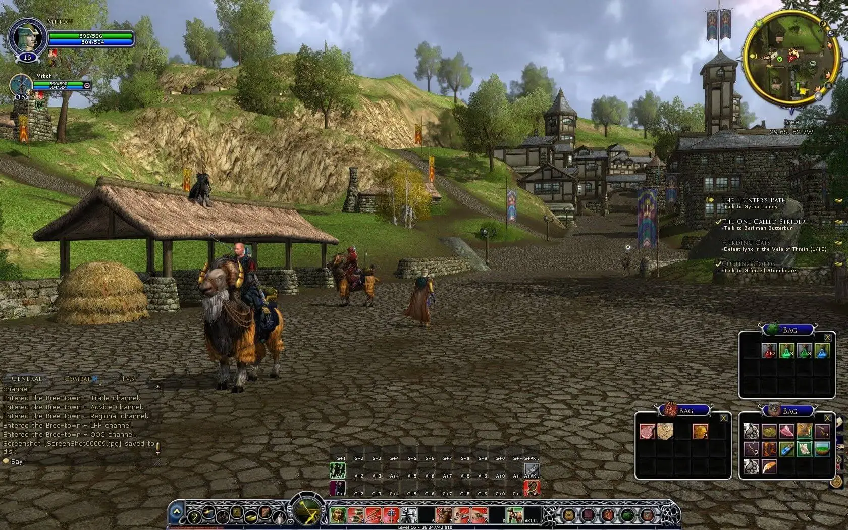 LOTRO Survival Instincts interface