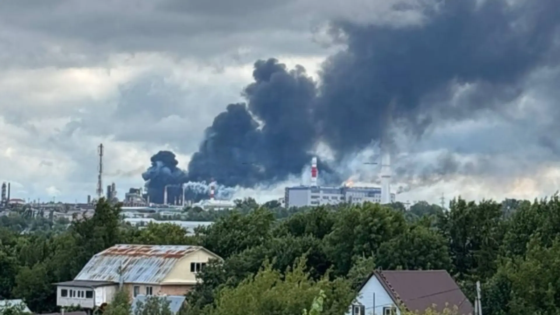 Уфа промзона нефтезавод