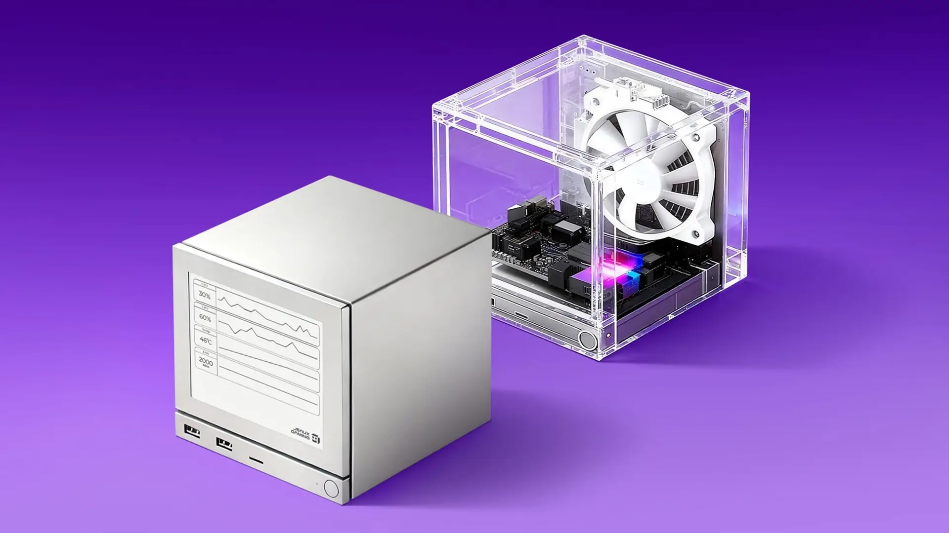 кастомная передняя панель Steam Machine