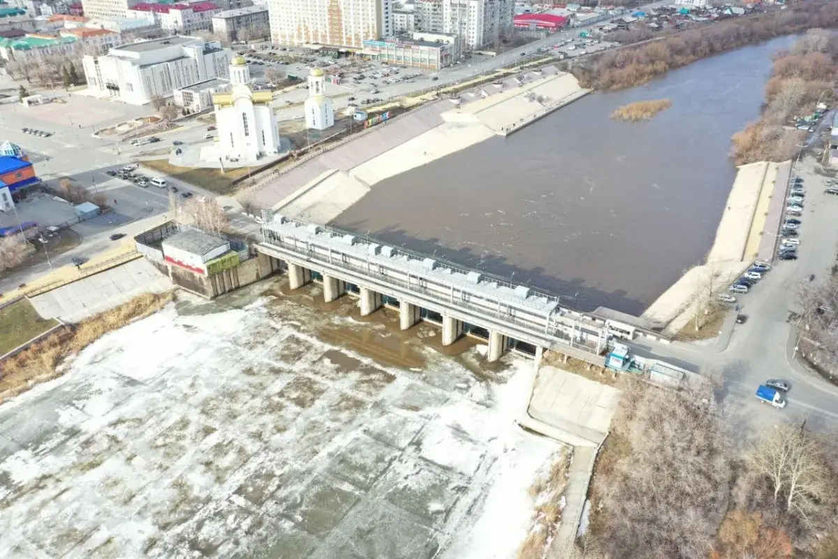 паводок на реке Исеть в Курганской области