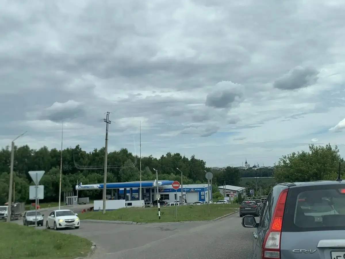 очередь на заправку Калуга