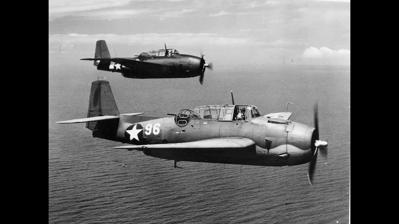 торпедоносцы TBM Avenger звено 19 1945