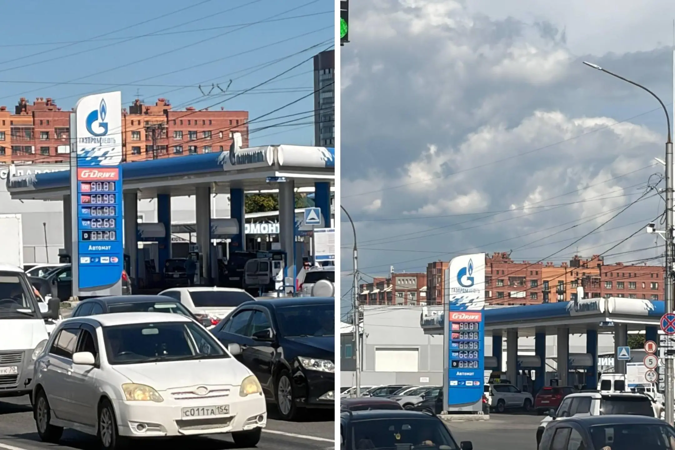 цены на бензин в Новосибирской области АЗС