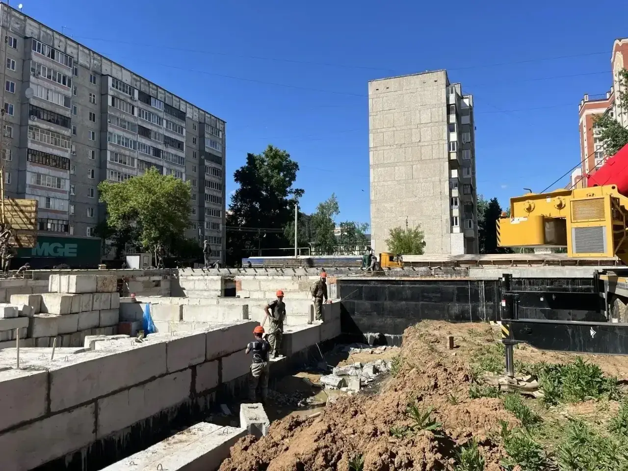 стройка школы 6 микрорайон Йошкар-Ола
