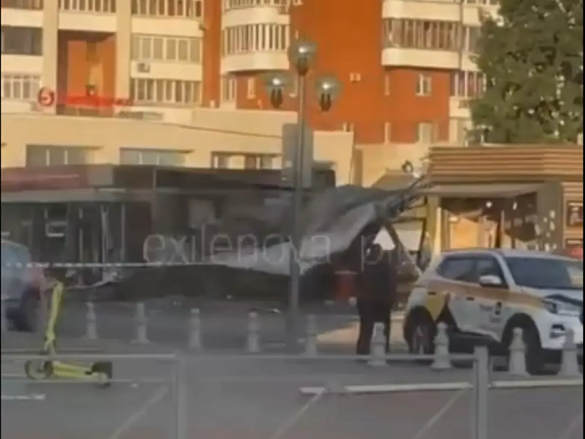 последствия атаки БПЛА Калуга