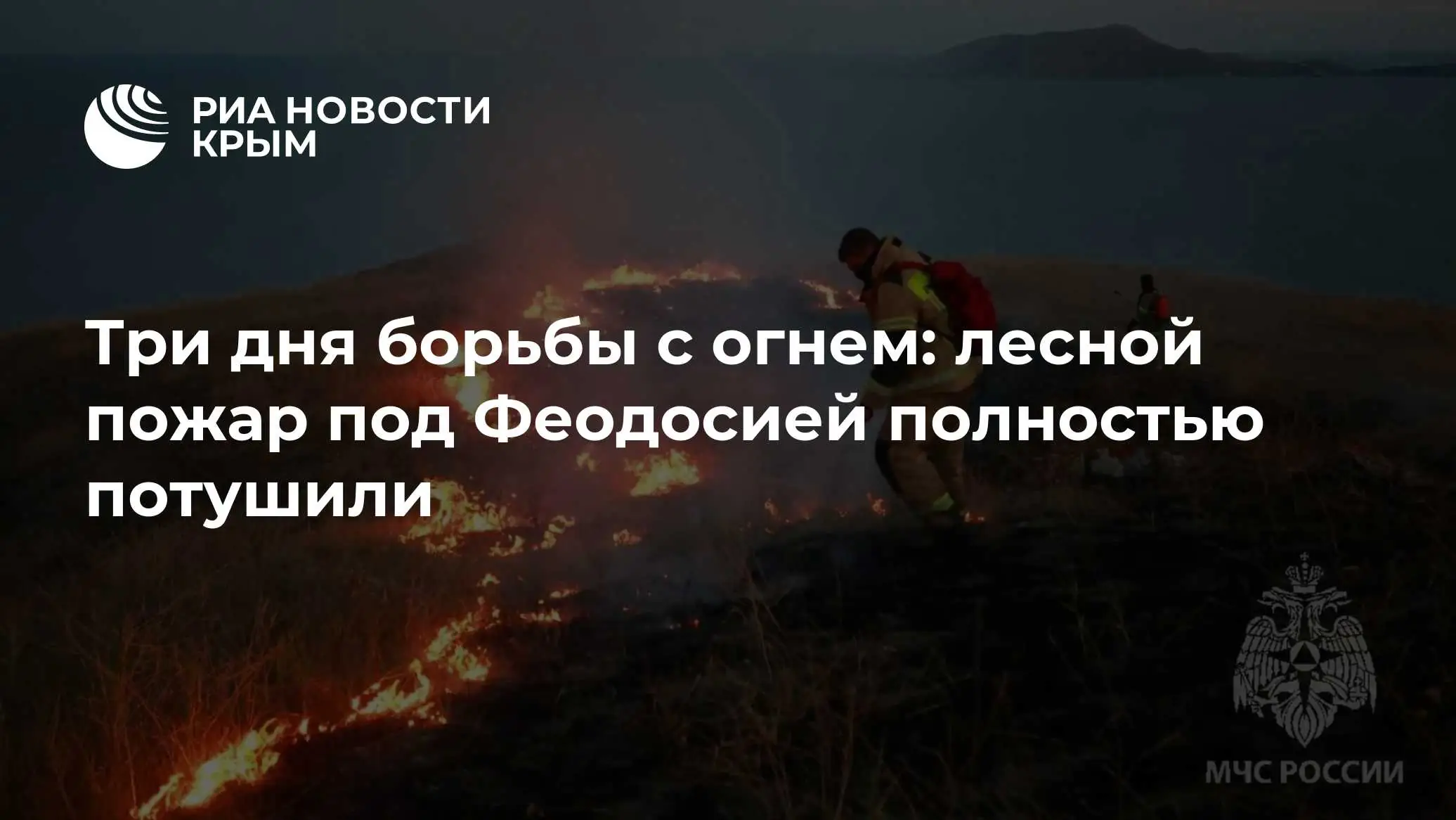 лесной пожар Крым запрет