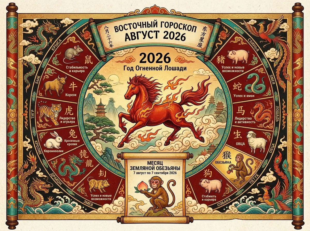 романтический гороскоп август 2026 знаки зодиака