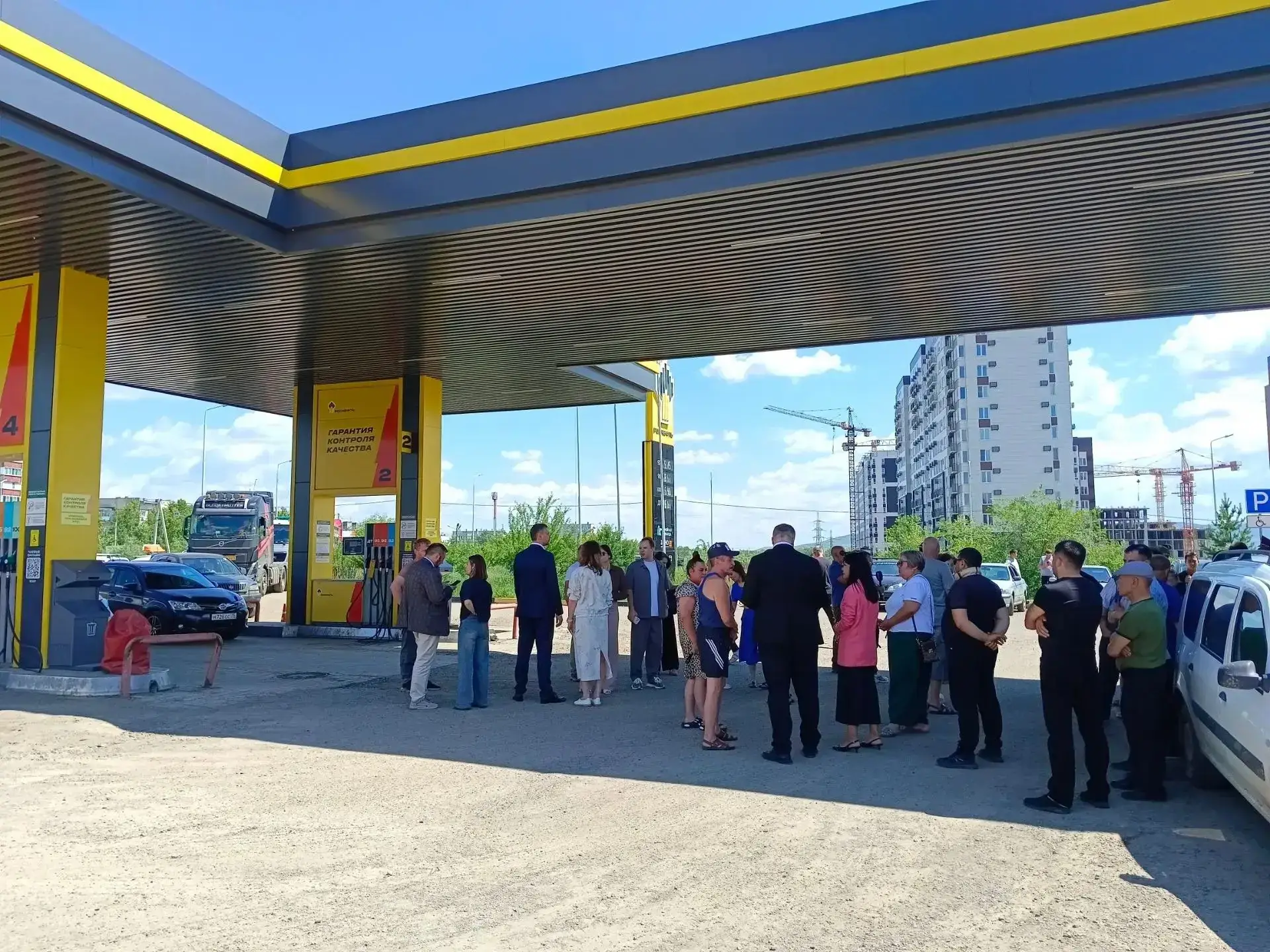 АЗС Бурятия очереди бензин