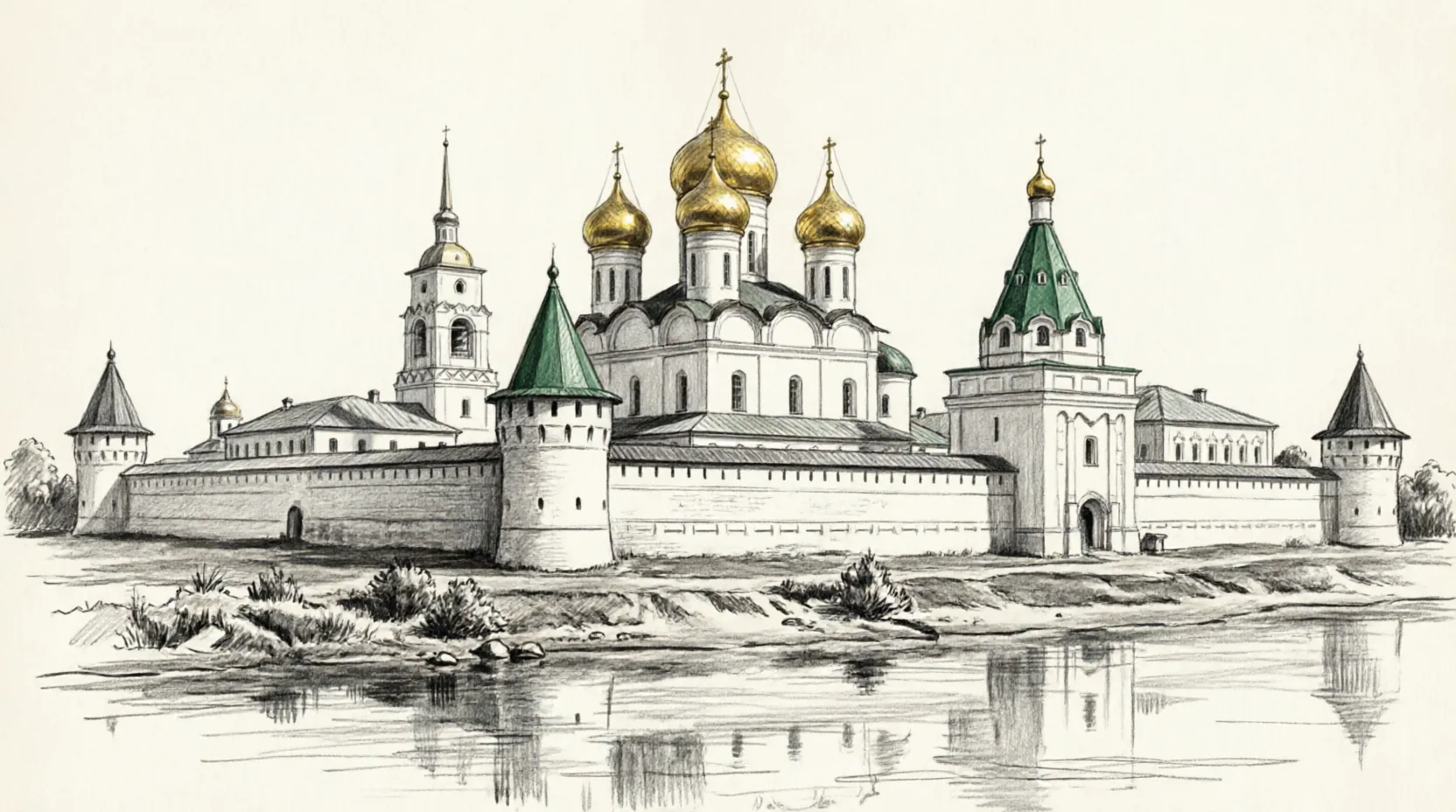 Кострома туризм Ипатьевский монастырь набережная