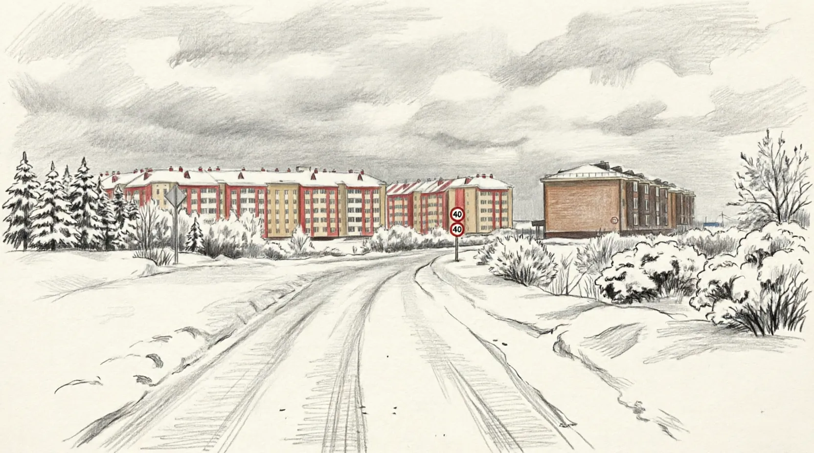 Нарьян-Мар город арктика зима