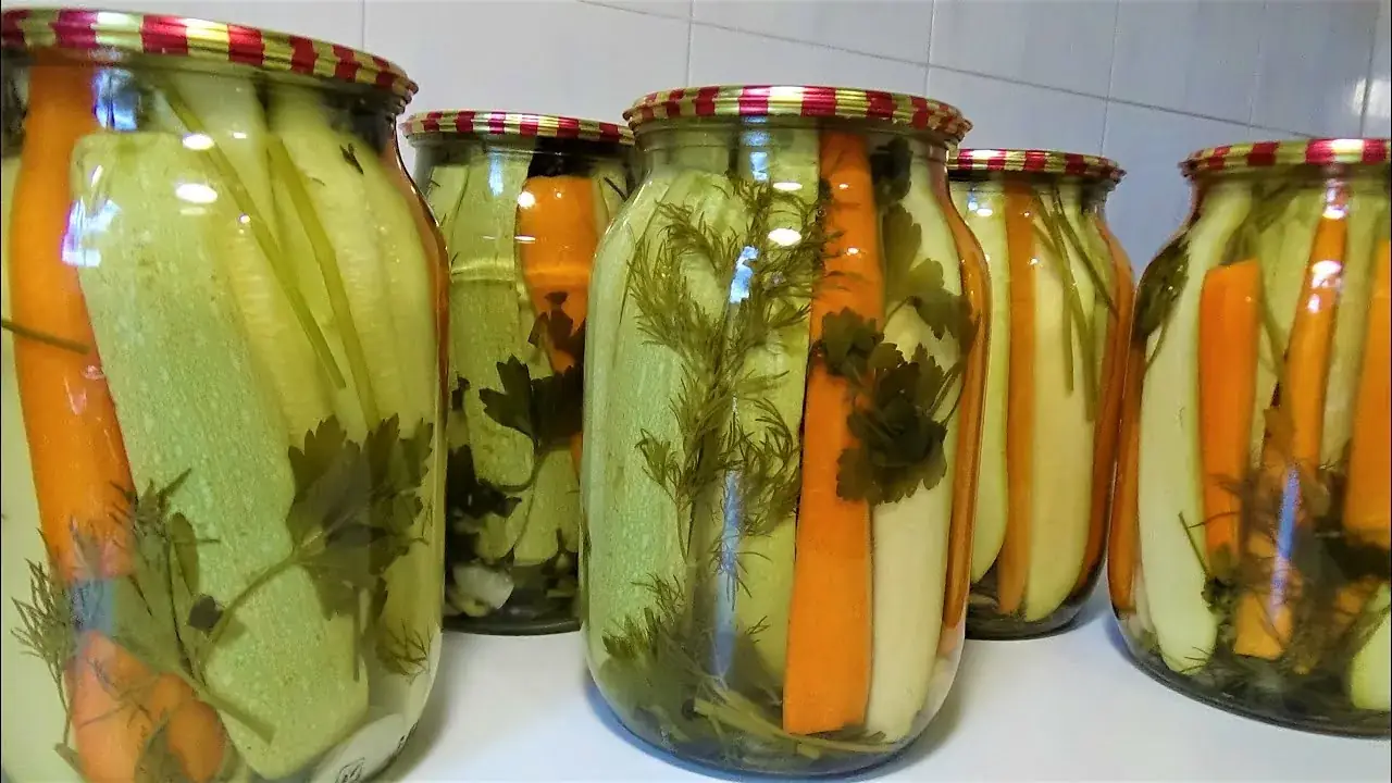 кабачки маринованные на зиму