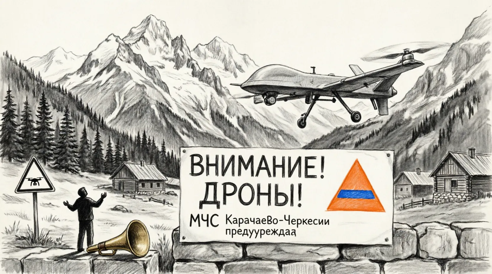 МЧС Карачаево-Черкесия предупреждение дроны