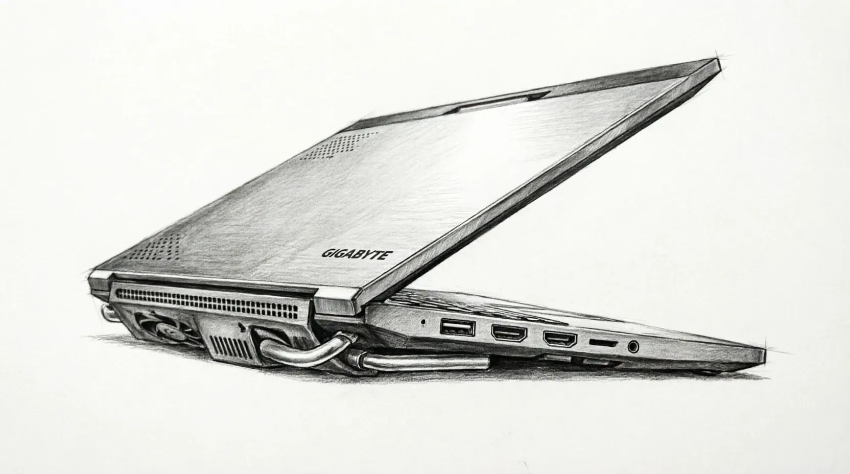 GIGABYTE GAMING A16 ports cooling