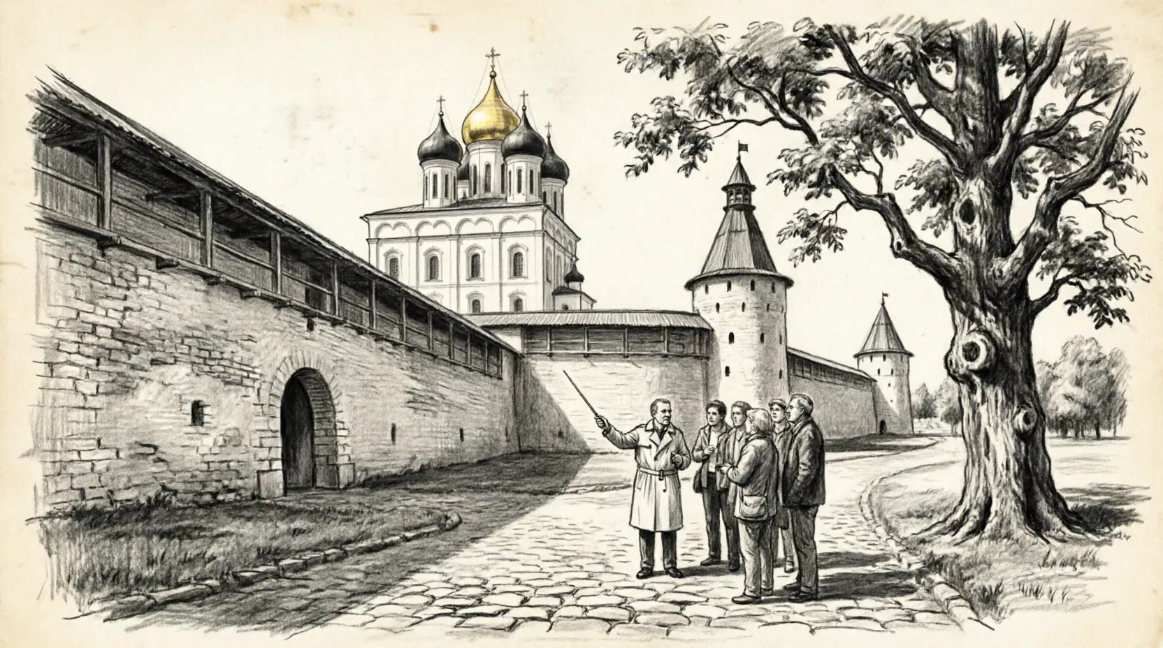 Псковский Кремль туристы 2026