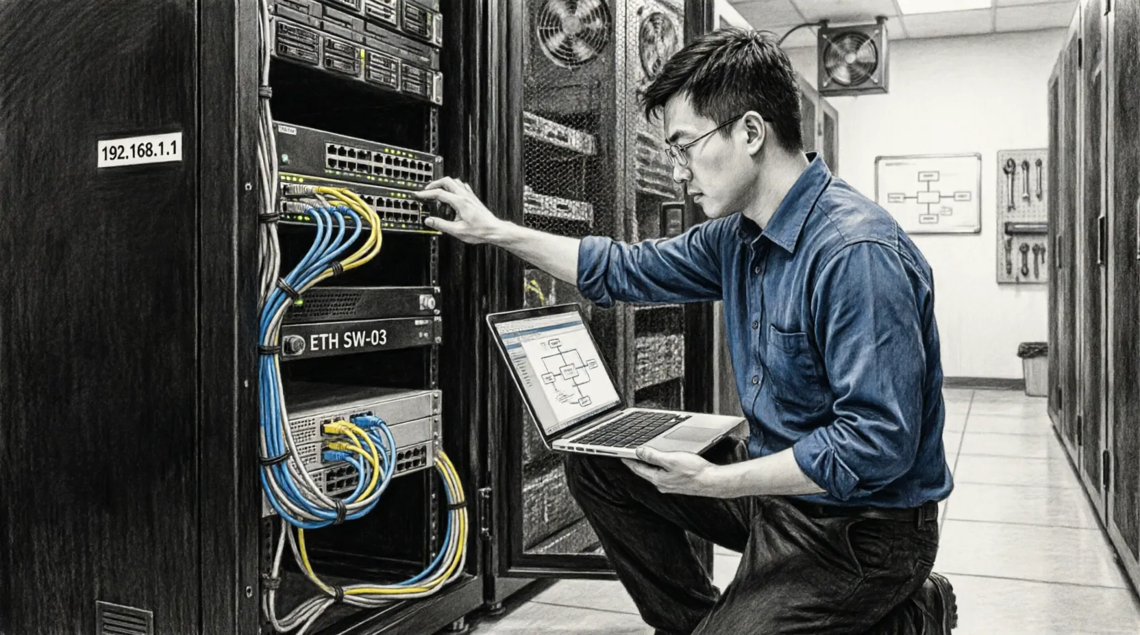 серверная комната technicians работа