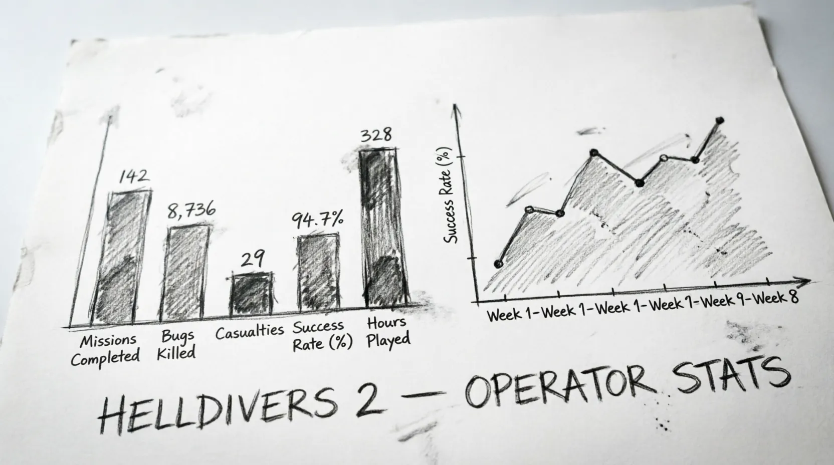 Helldivers 2 player statistics chart