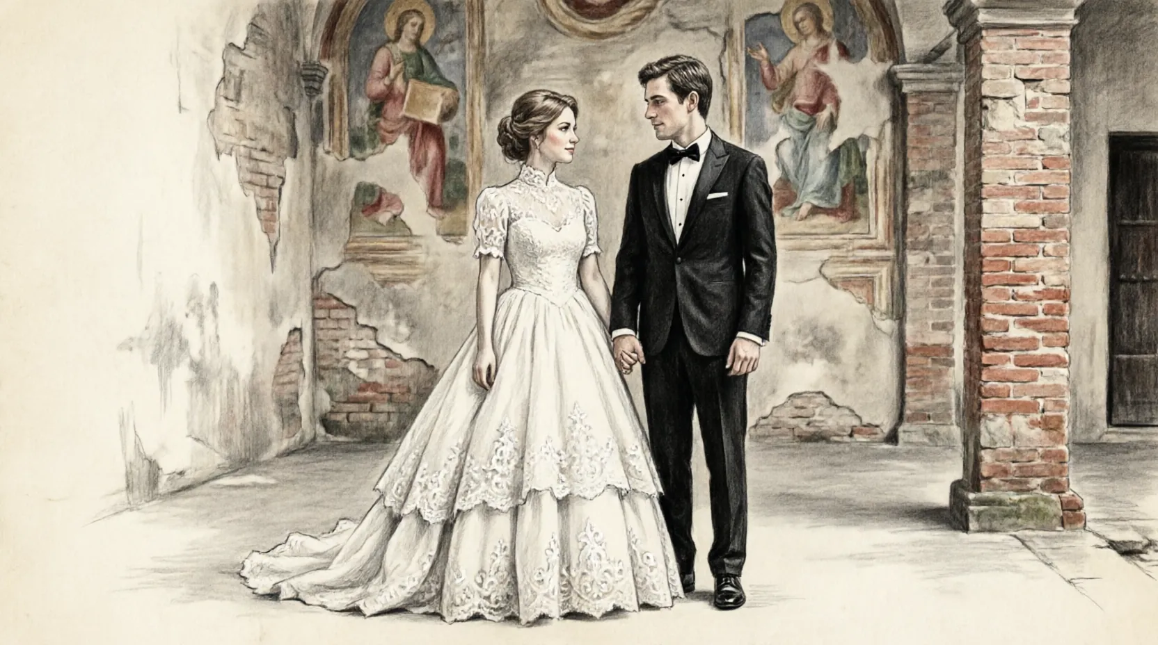 Millie Bobby Brown wedding dress Tuscany