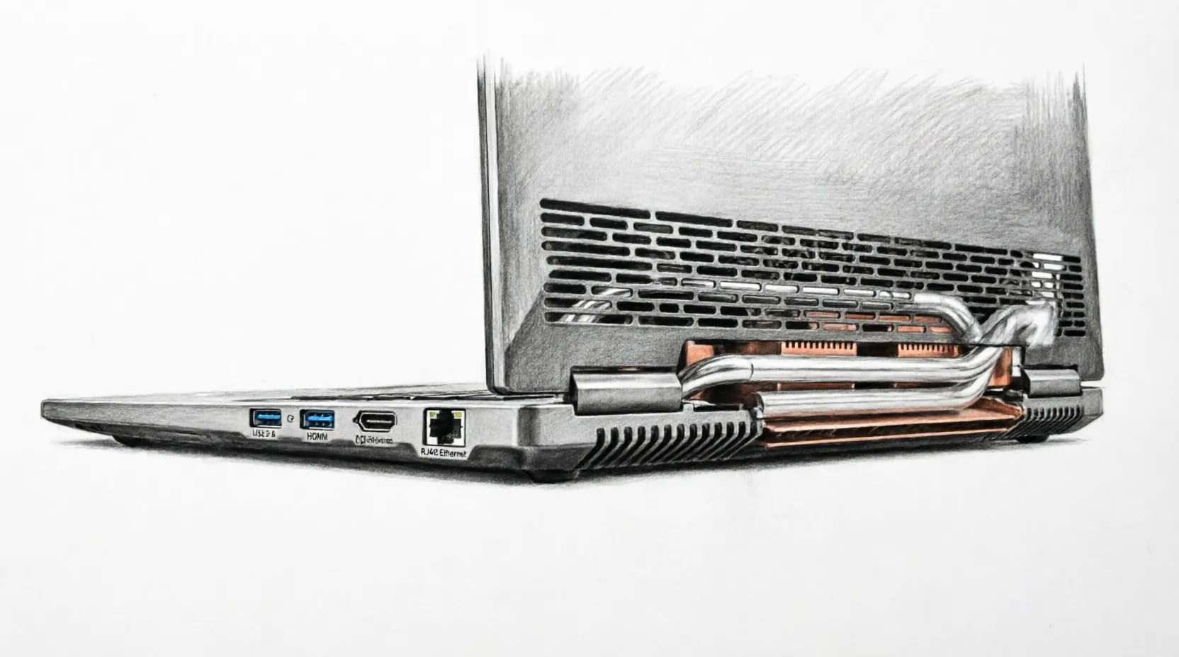 GIGABYTE GAMING A16 ports cooling