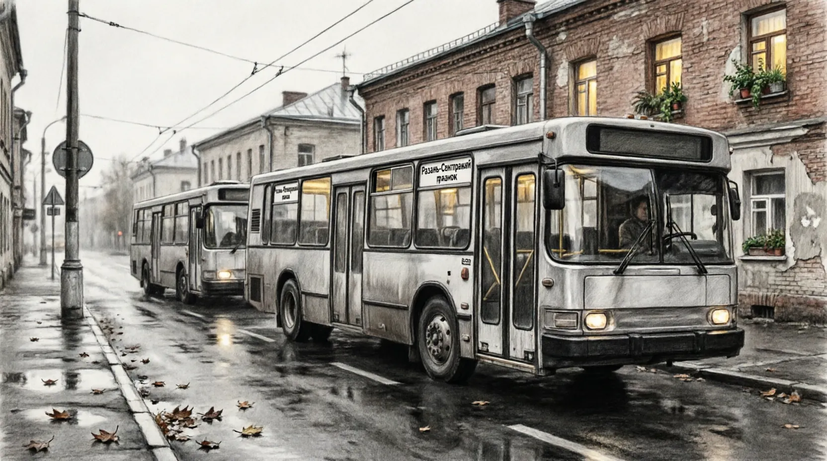Рязань общественный транспорт автобусы