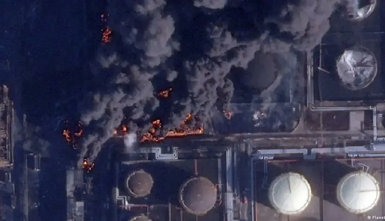Ust-Luga port fire September 2026