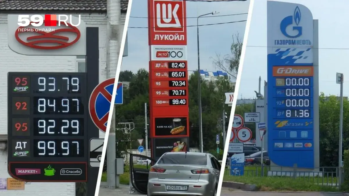 АЗС Пермь цены на бензин сентябрь 2026