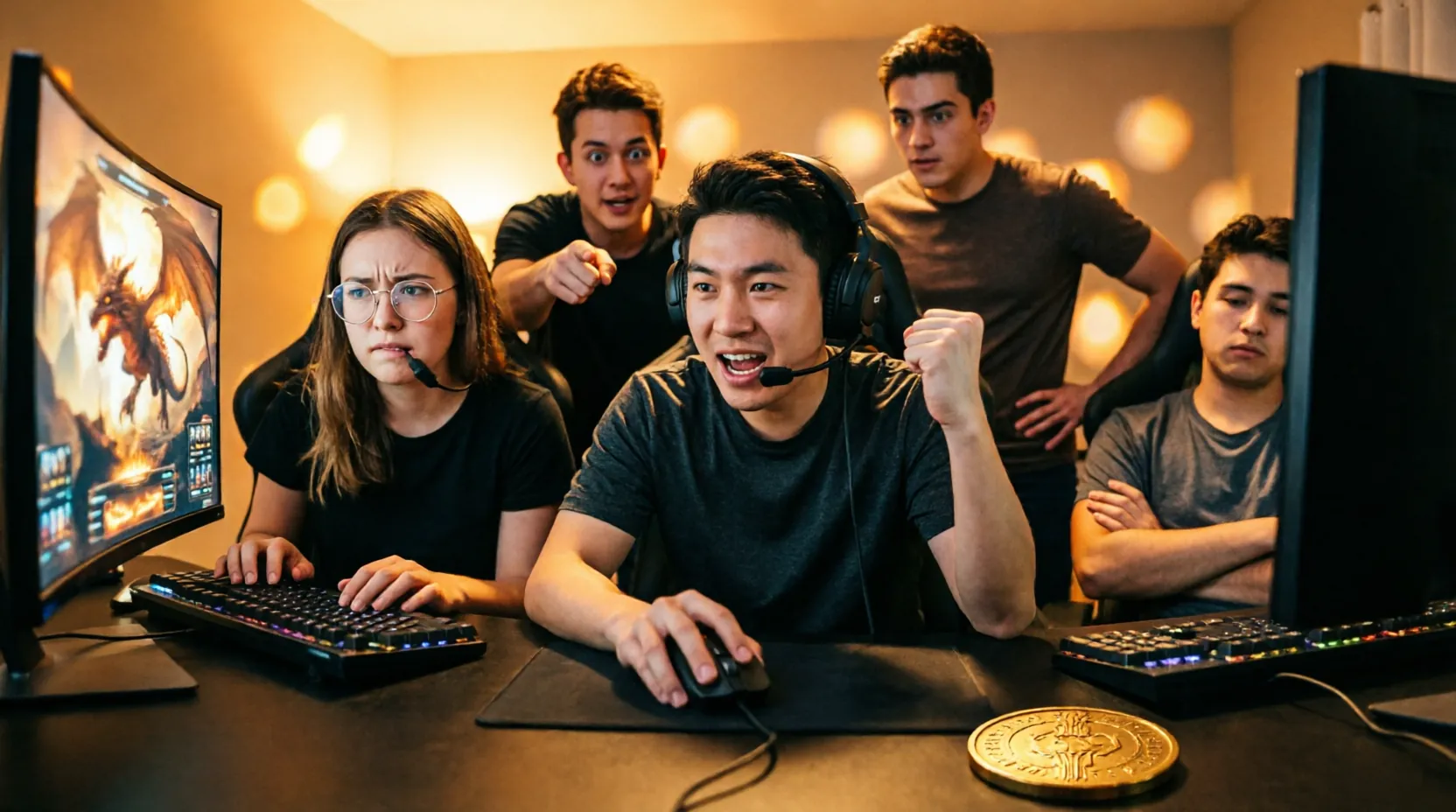 скриншот интерфейса World of Warcraft с рейдовой группой и чатом, где игроки делают ставки золотом за выпавший лут
