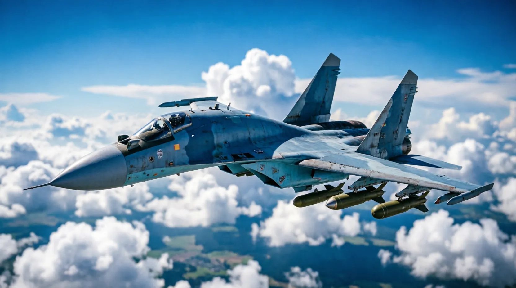 Су-34 с модулями УМПК уничтожили пункты управления БПЛА в зоне группировки Север