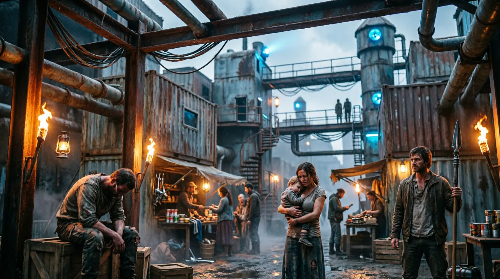 постапокалиптический подземный город Сперанца из ARC Raiders в кинематографичном освещении