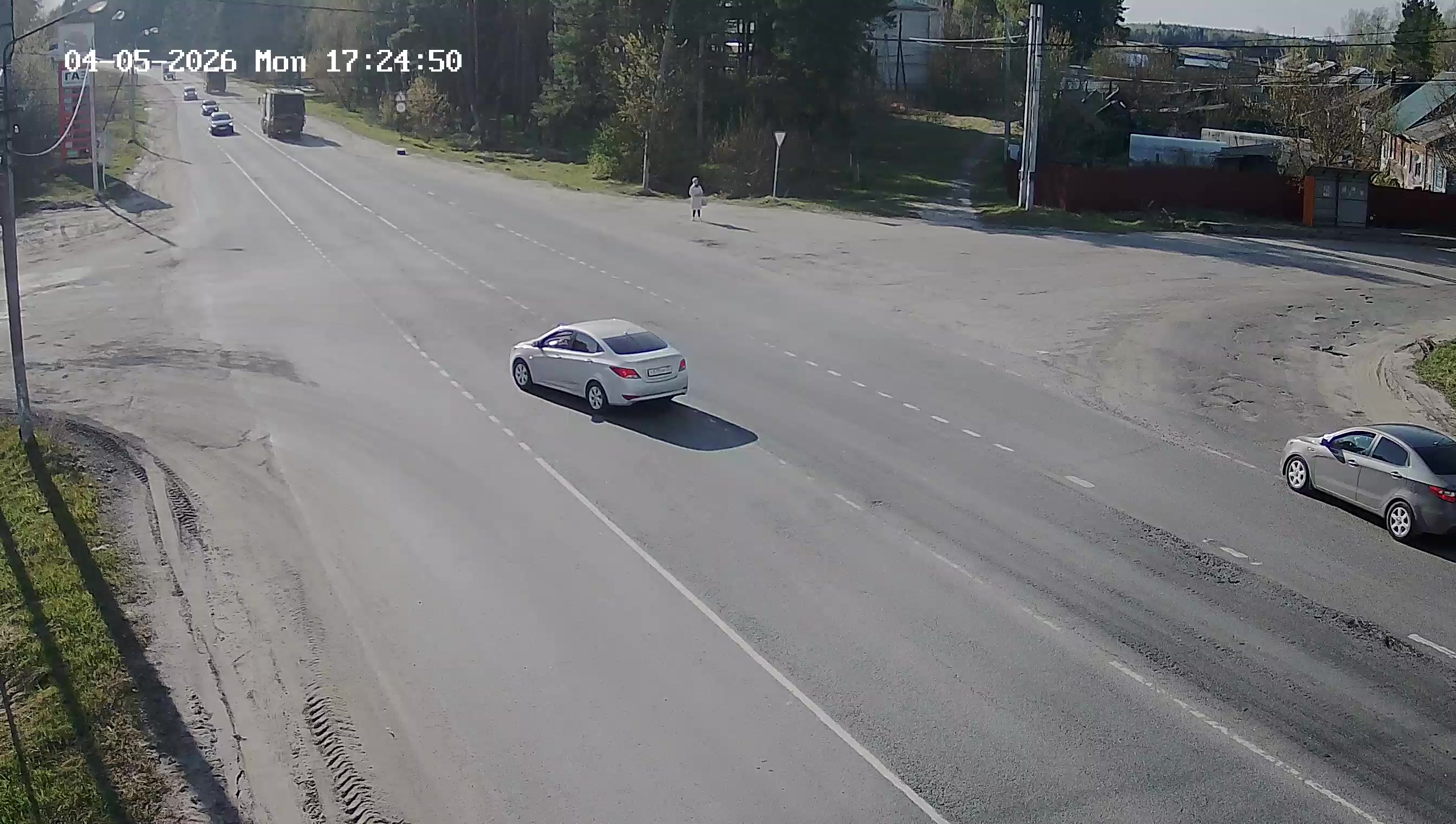 Выезд из города, на Москву